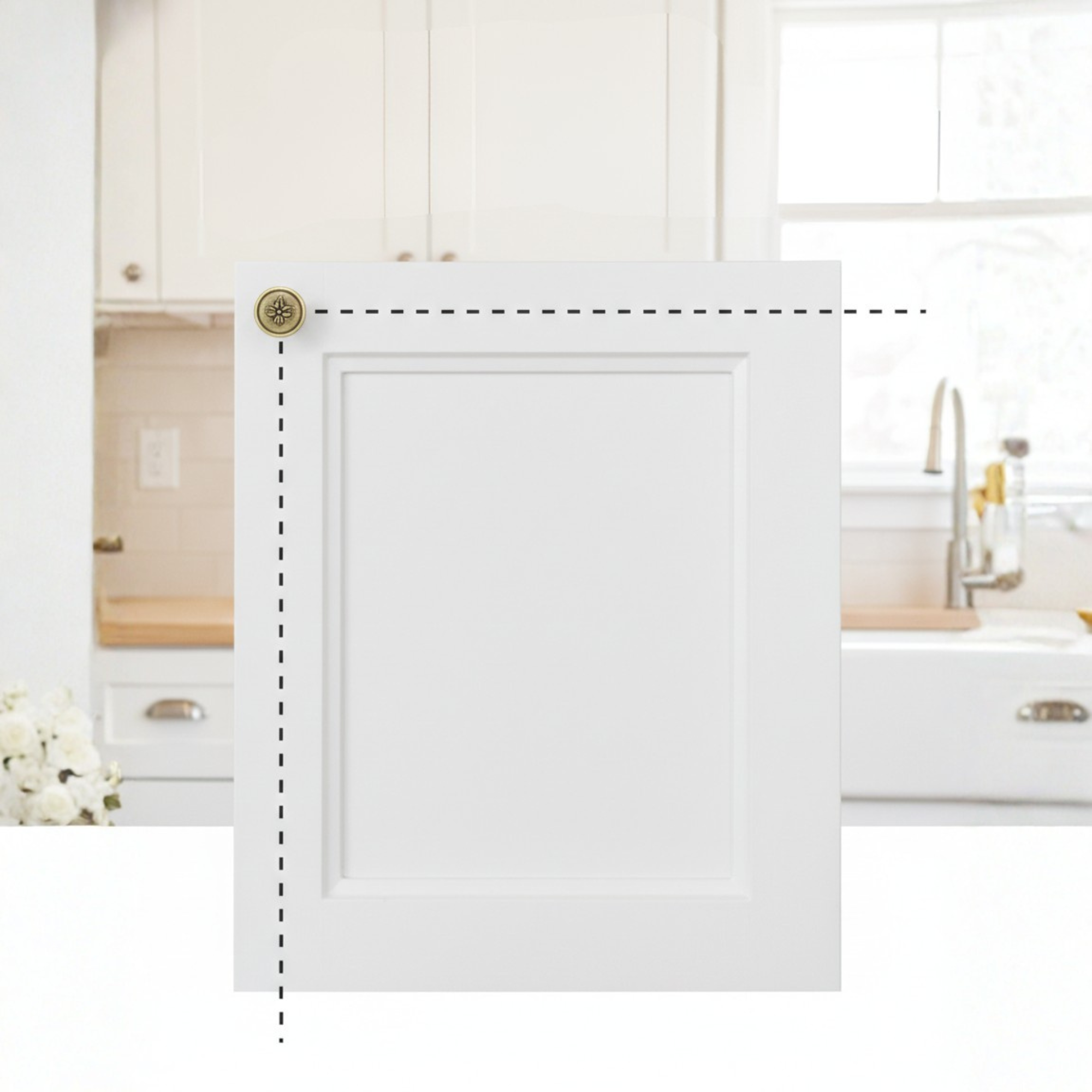 The Traditional Cabinet Knob Placement Guide