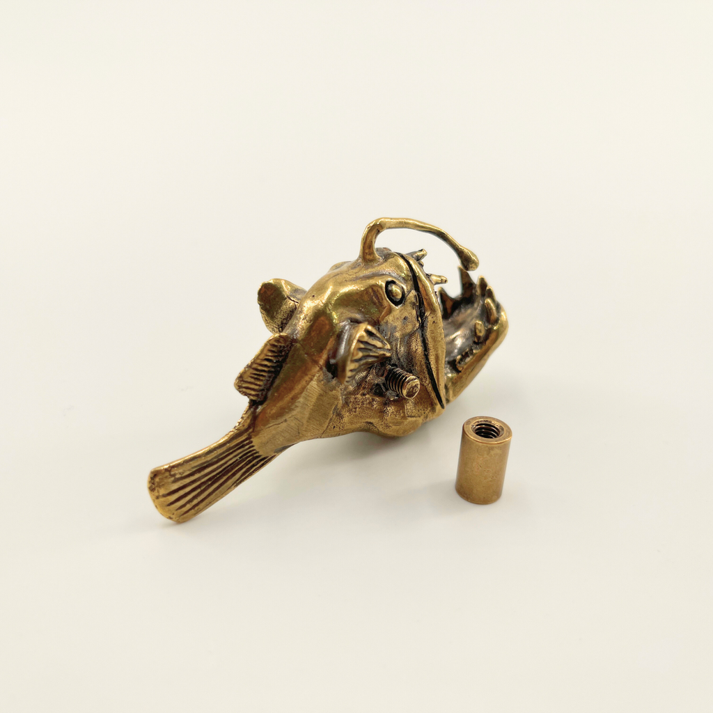 knobelle Anglerfish Brass Cabinet Knob - Ocean-Inspired Drawer Pull