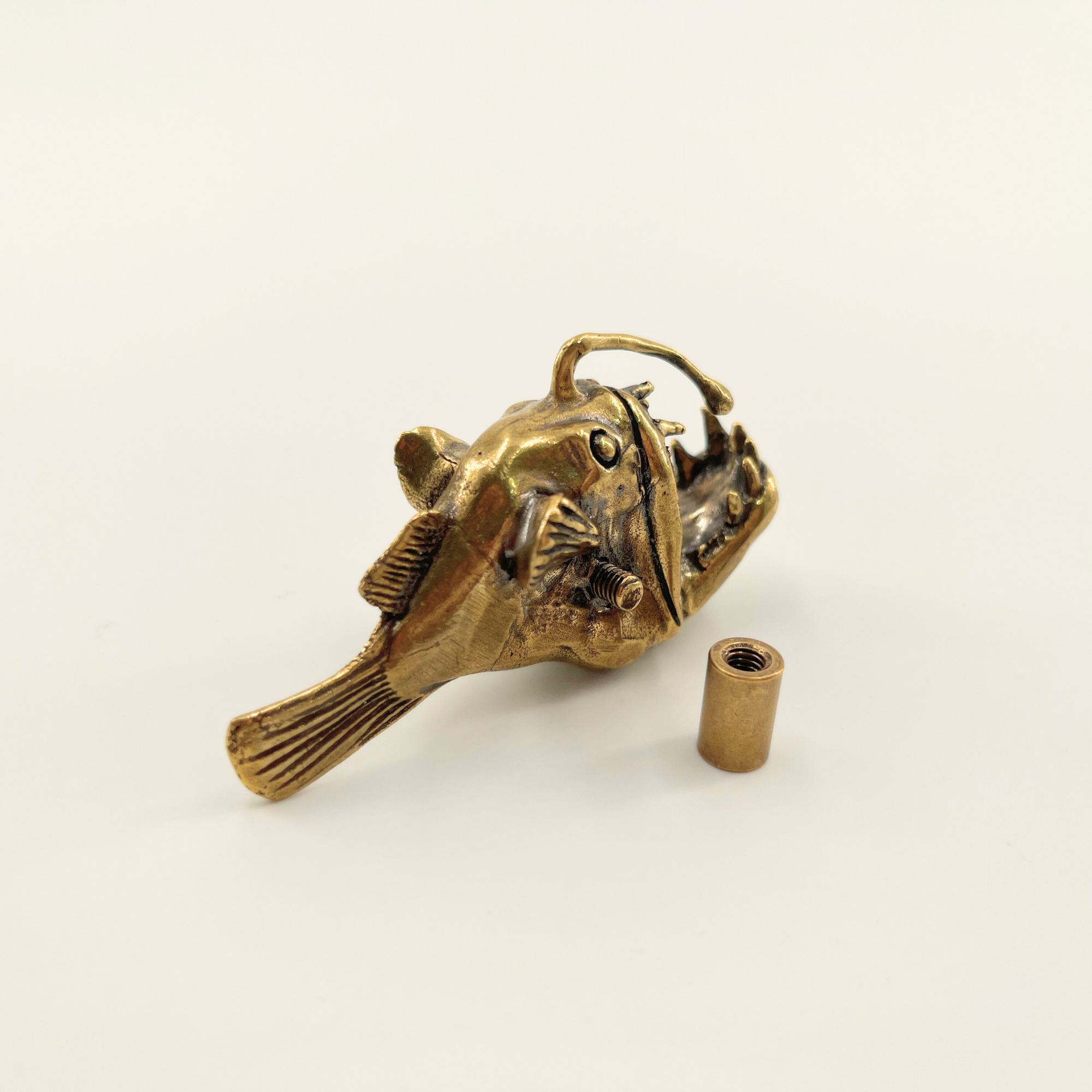 knobelle Anglerfish Brass Cabinet Knob - Ocean-Inspired Drawer Pull