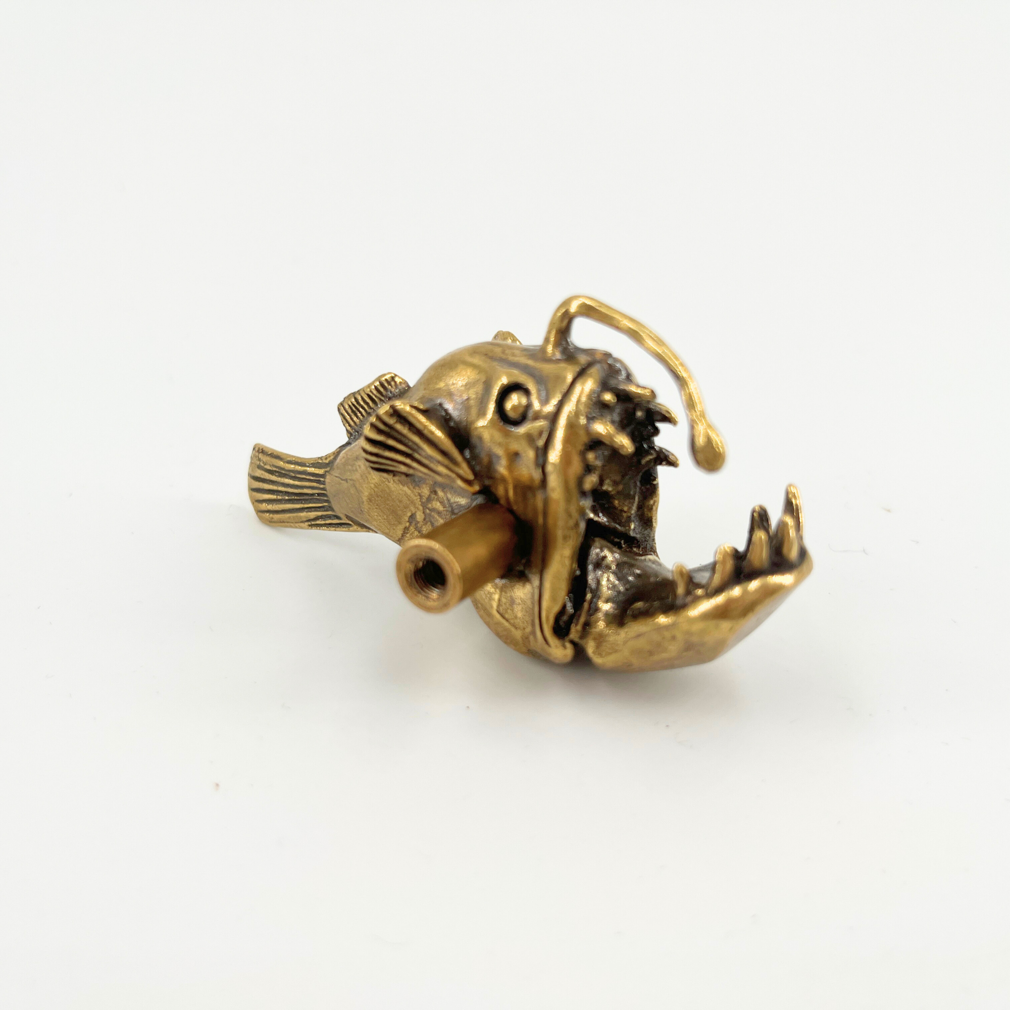 knobelle Anglerfish Brass Cabinet Knob - Ocean-Inspired Drawer Pull