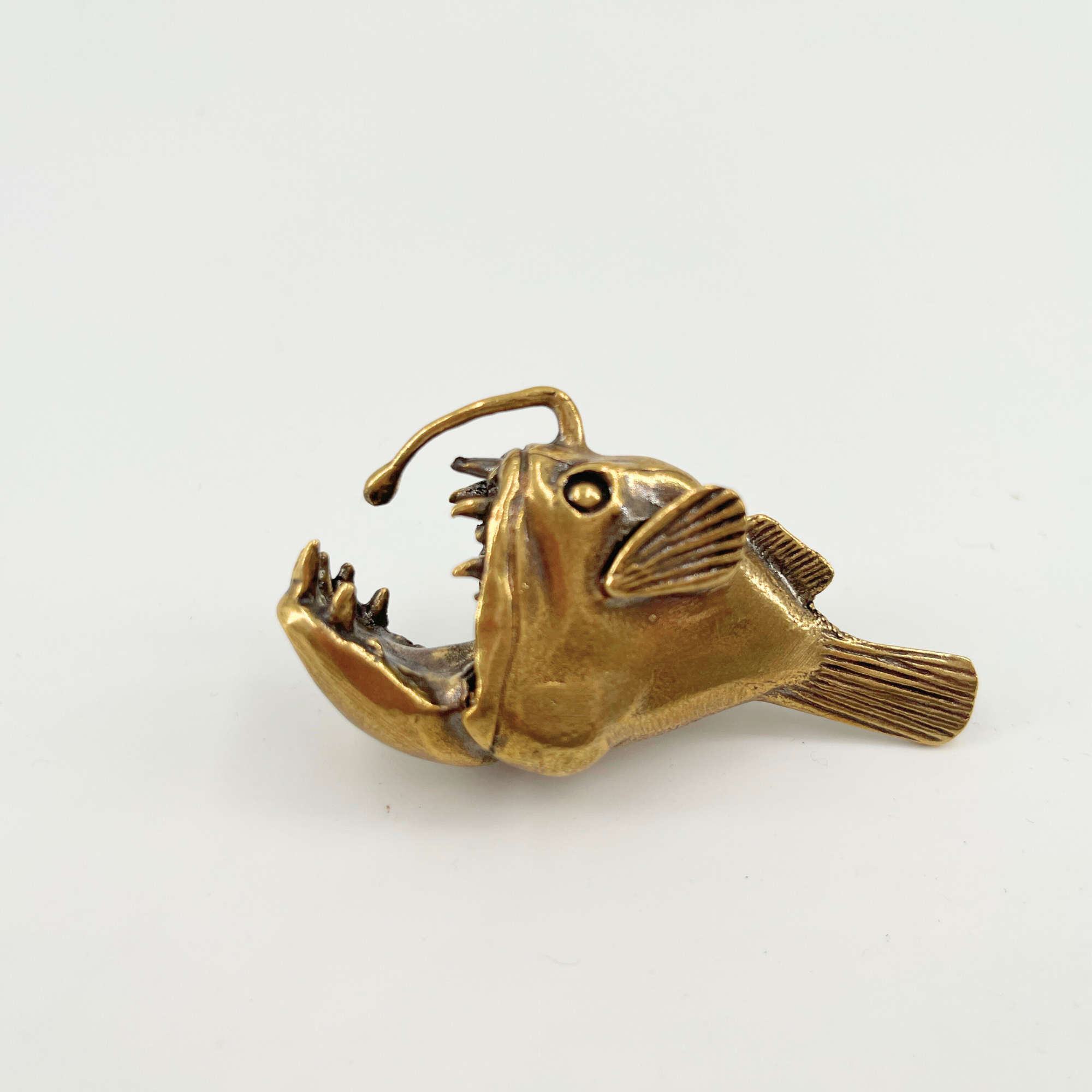 knobelle Anglerfish Brass Cabinet Knob - Ocean-Inspired Drawer Pull