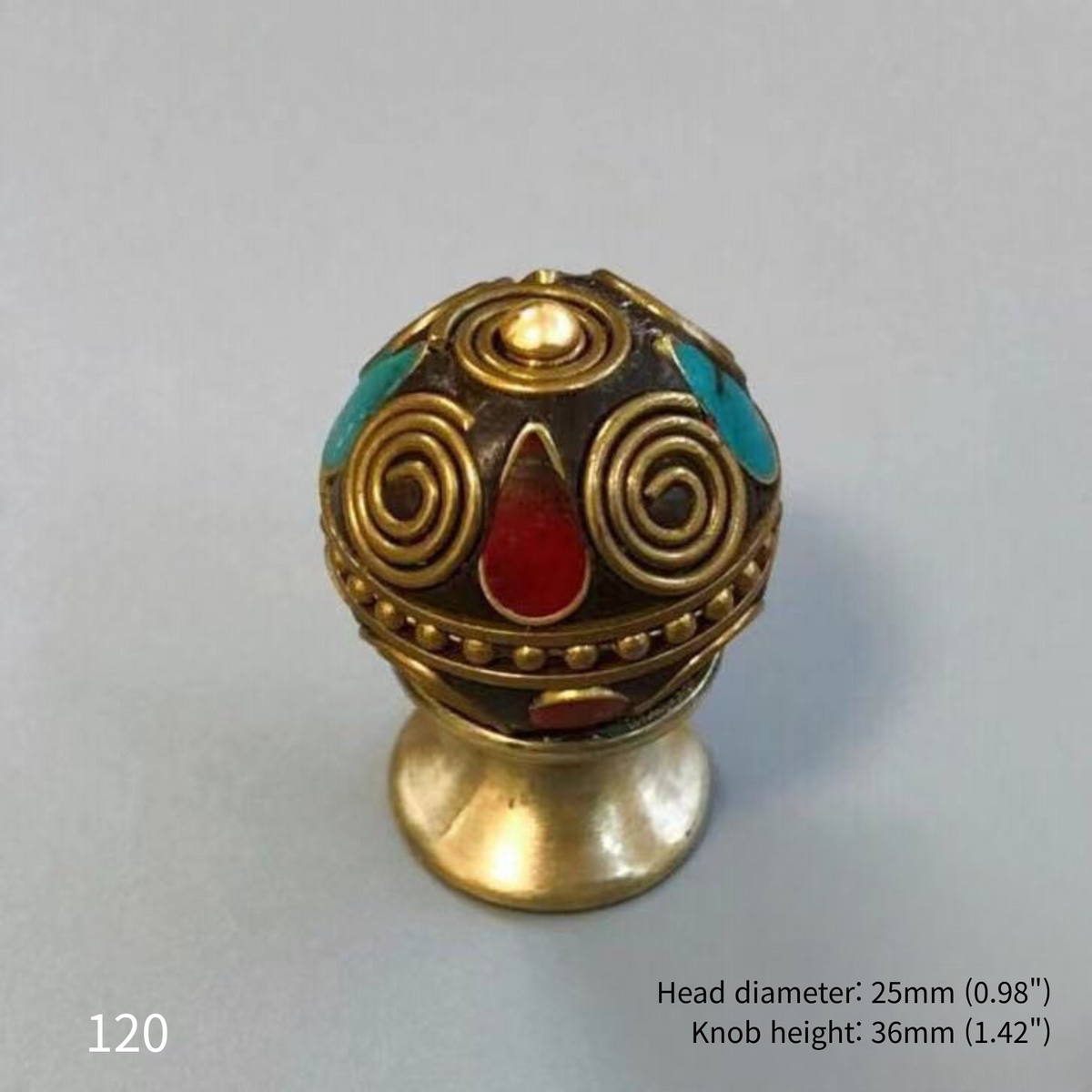 Knobelle spiral pattern cabinet knob