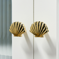 Knobelle Auréa  Marine Shell Cabinet Knob – Gold & Silver Seashell Drawer Pull | Golden Creatures Collection