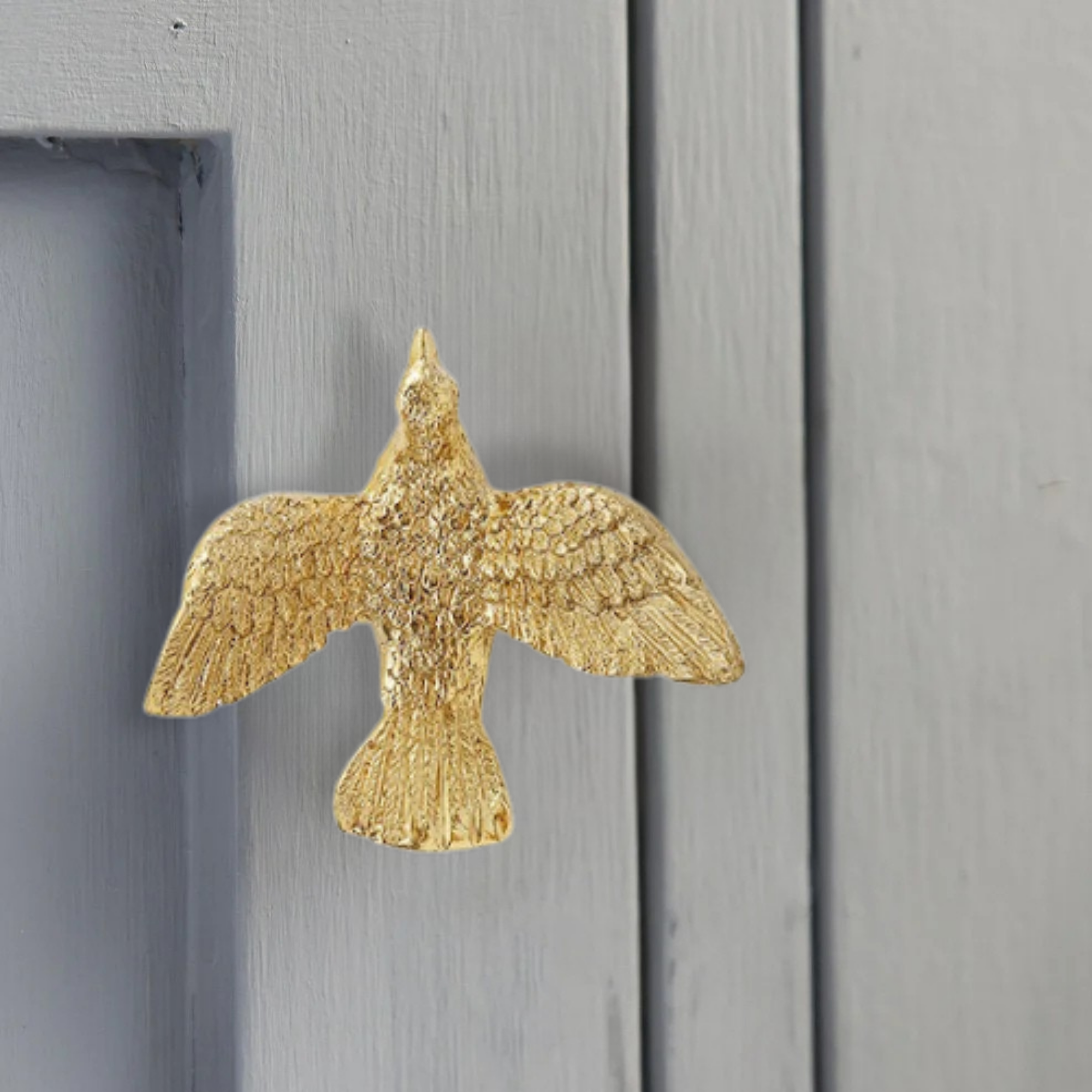 Knobelle Messing-Fliegervogel-Knopf – Goldener Schrankknopf, Vintage-Wandhaken-Akzent, Naturinspirierte Wohnkultur