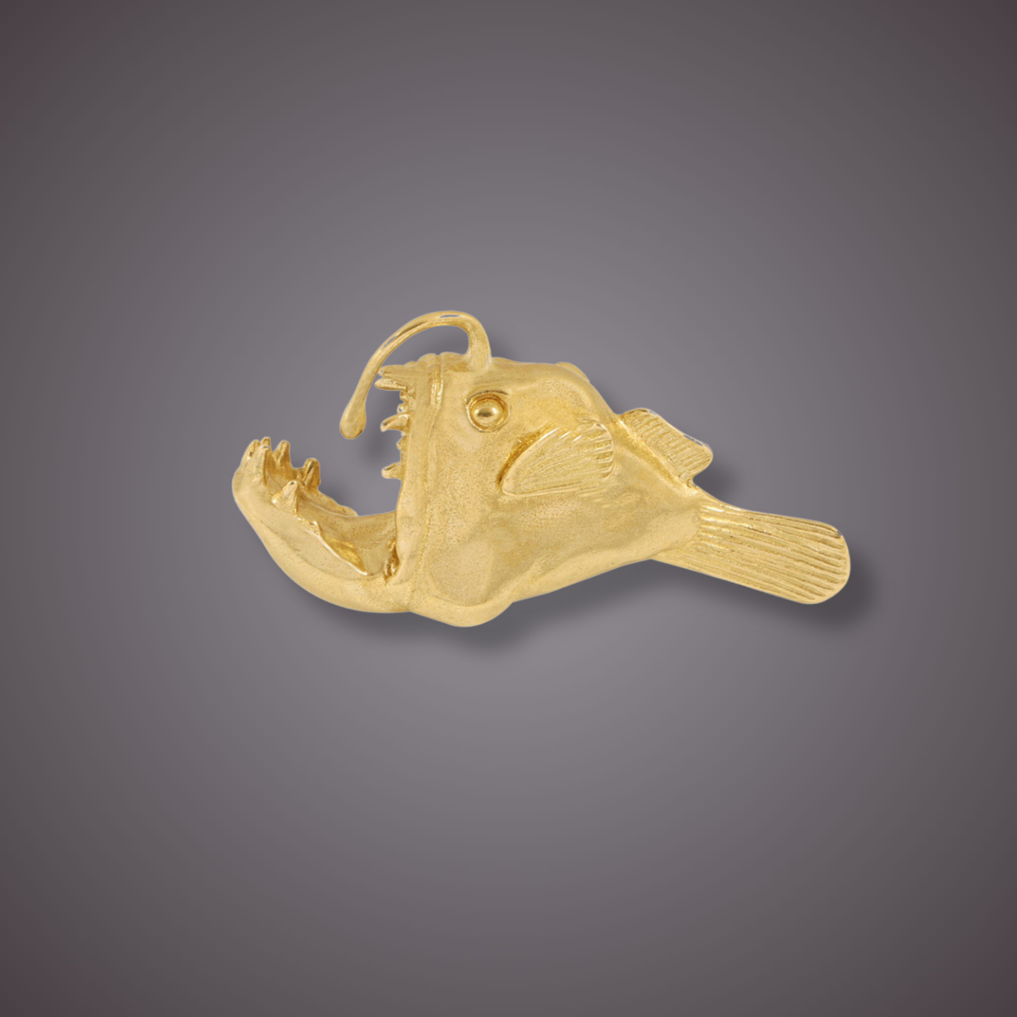 knobelle Anglerfish Brass Cabinet Knob - Ocean-Inspired Drawer Pull
