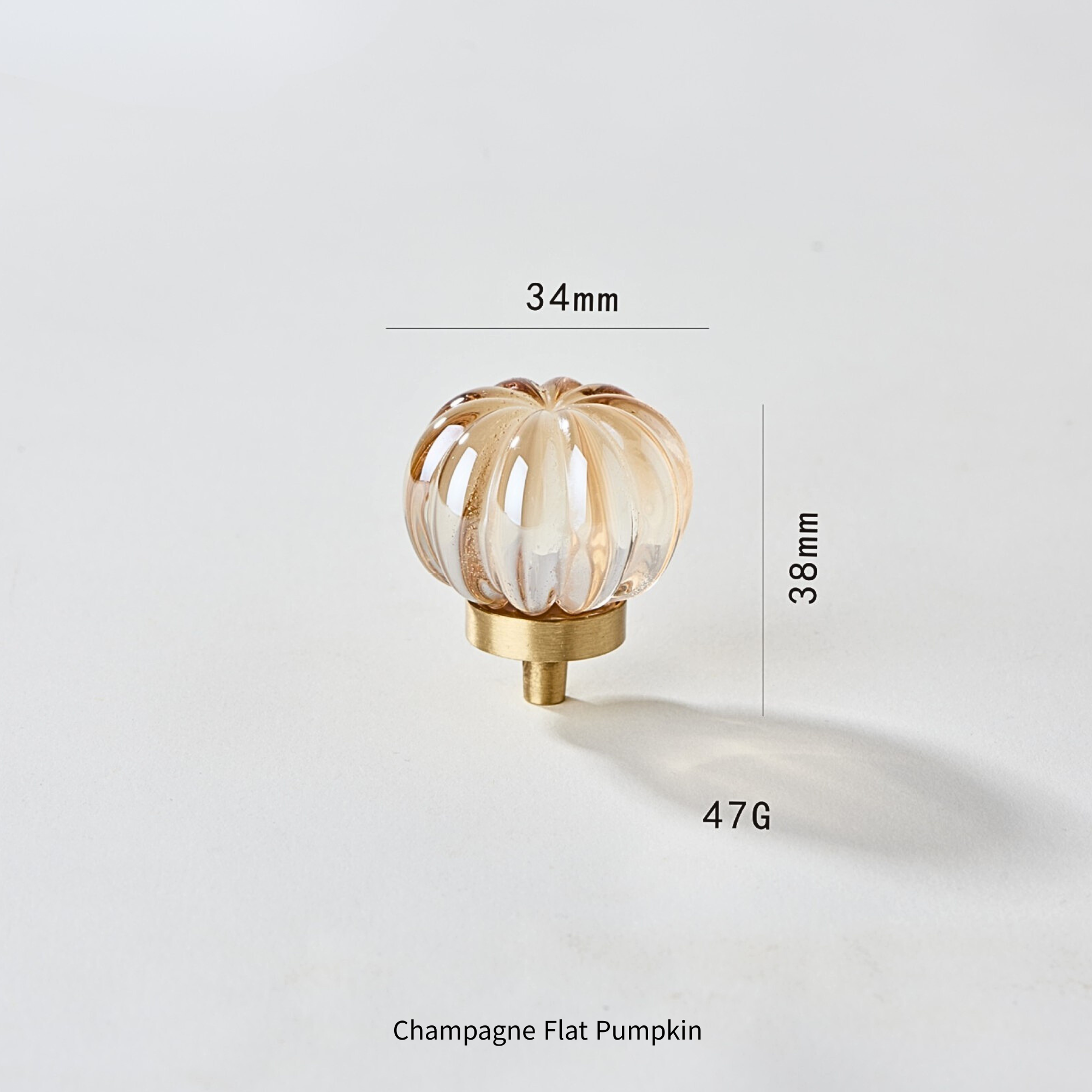 Knobelle Crystal Glass Cabinet Knob with Brass Base: Animal & Floral Drawer Pull