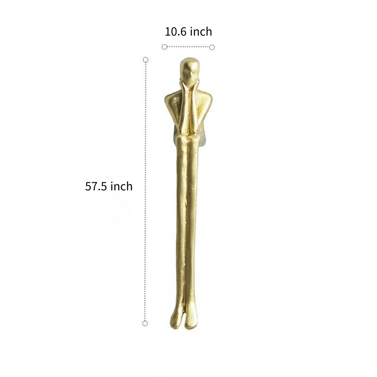 Knobelle sculptural gold-tone cabinet pull
