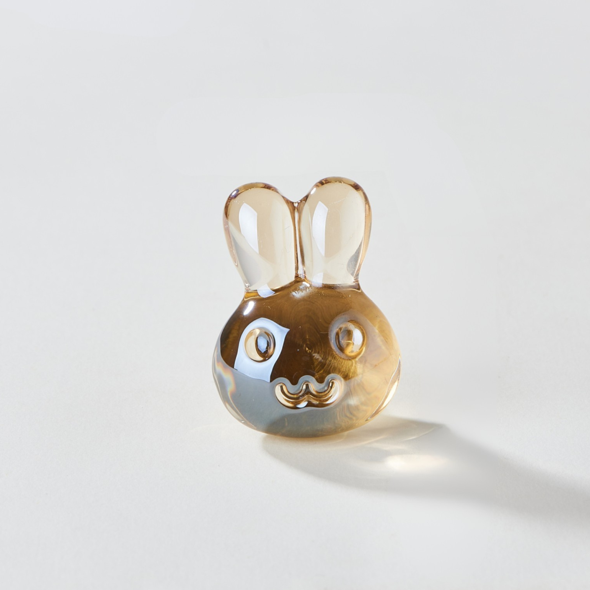 Knobelle Crystal Glass Cabinet Knob with Brass Base: Animal & Floral Drawer Pull