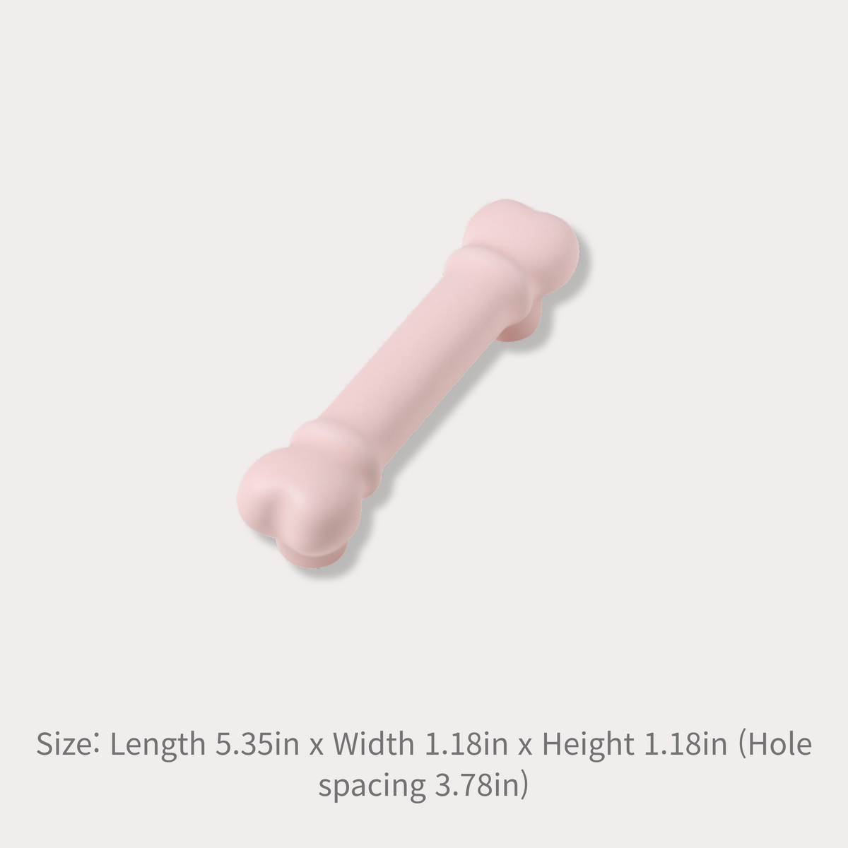 Knobelle pink paw and bone cabinet hardware