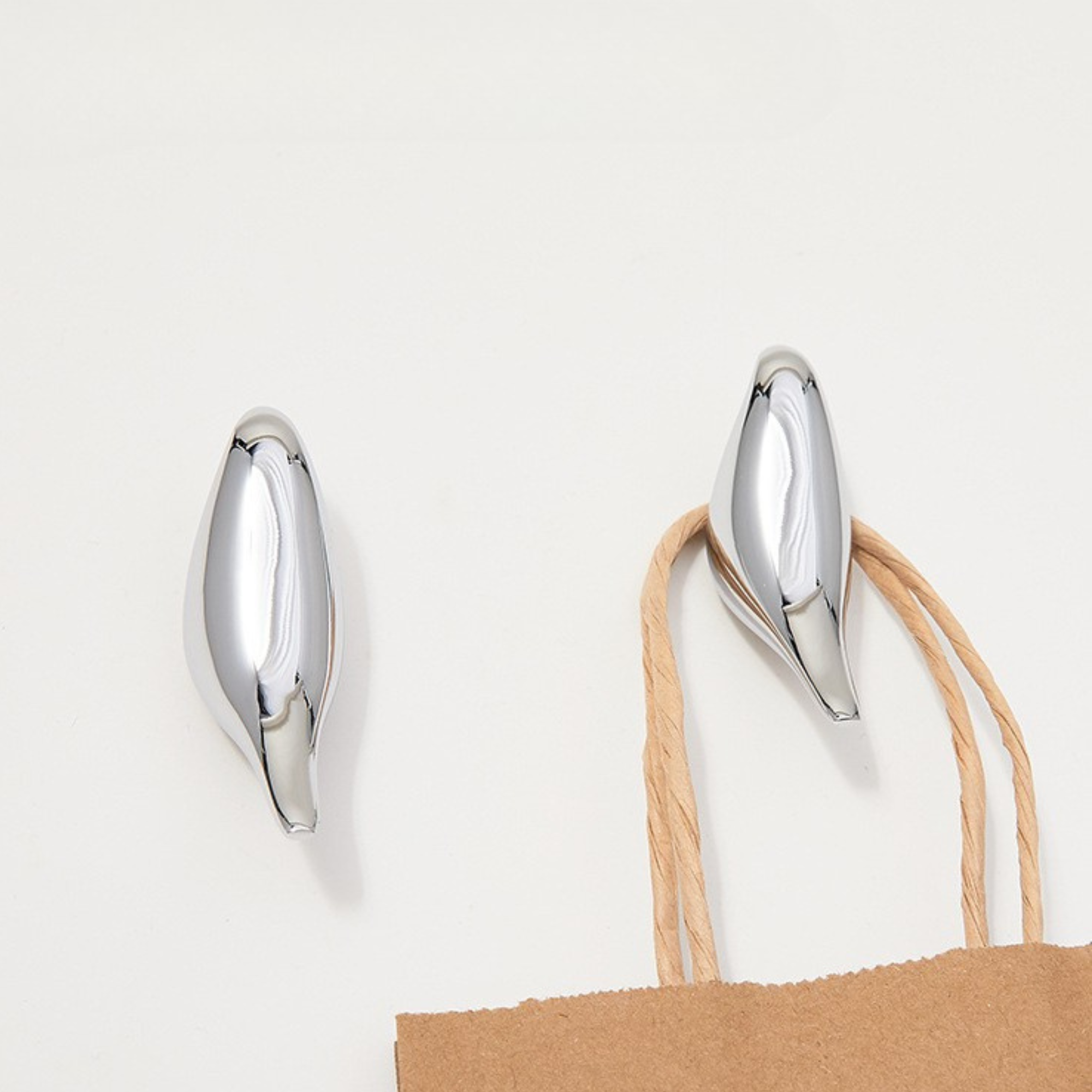 Knobelle Crysta Chrome Bird Knob – Minimalist Cabinet Pull for Kids Room & Wall Hook