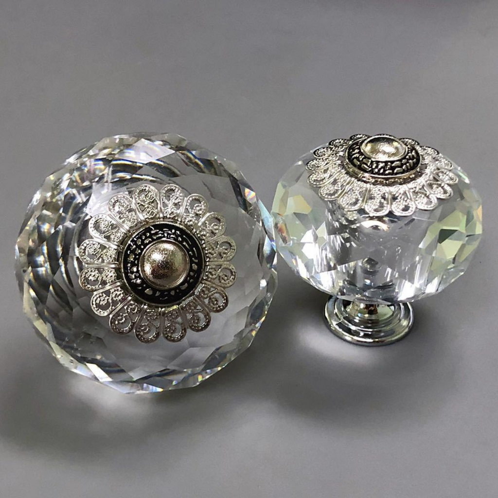 Knobelle Lumi – Vintage Cut Crystal Glass Knob, Elegant Cabinet & Drawer Handle