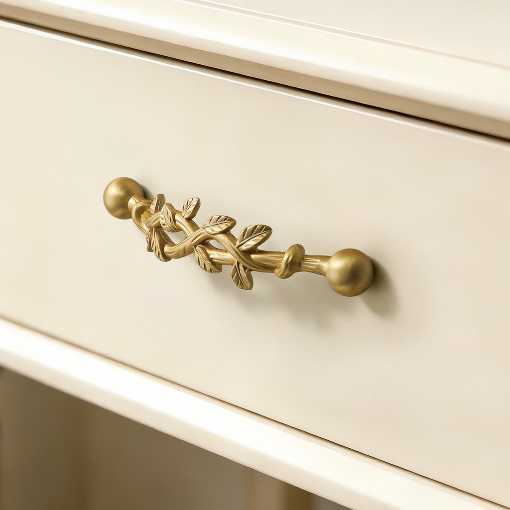 Knobelle branch and leaf cabinet pull