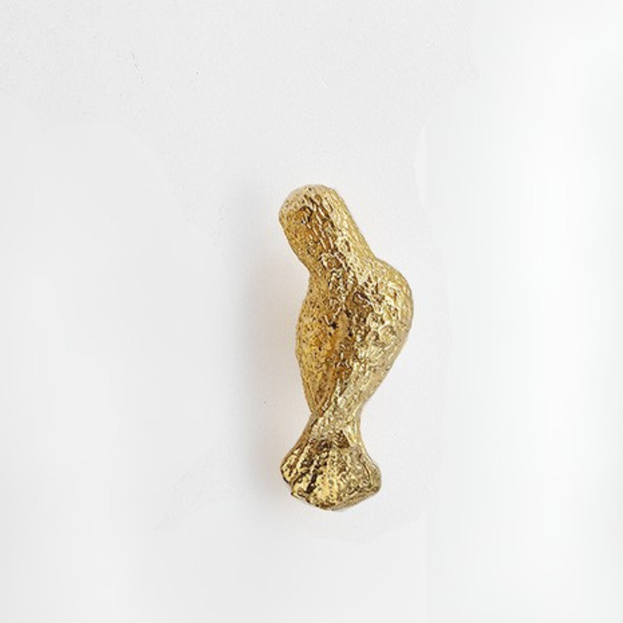 Knobelle Messing Vogelknopf – Vintage-Möbelknopf, von der Natur inspirierter Schubladengriff, verspielter Goldakzent