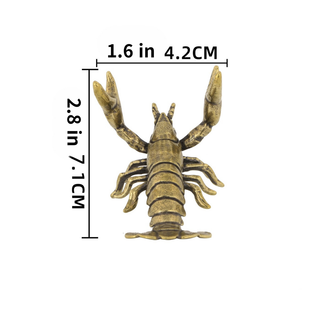 Knobelle Auréa  Marine – Brass Lobster Cabinet Knob | Nautical Drawer Pull for Coastal Decor