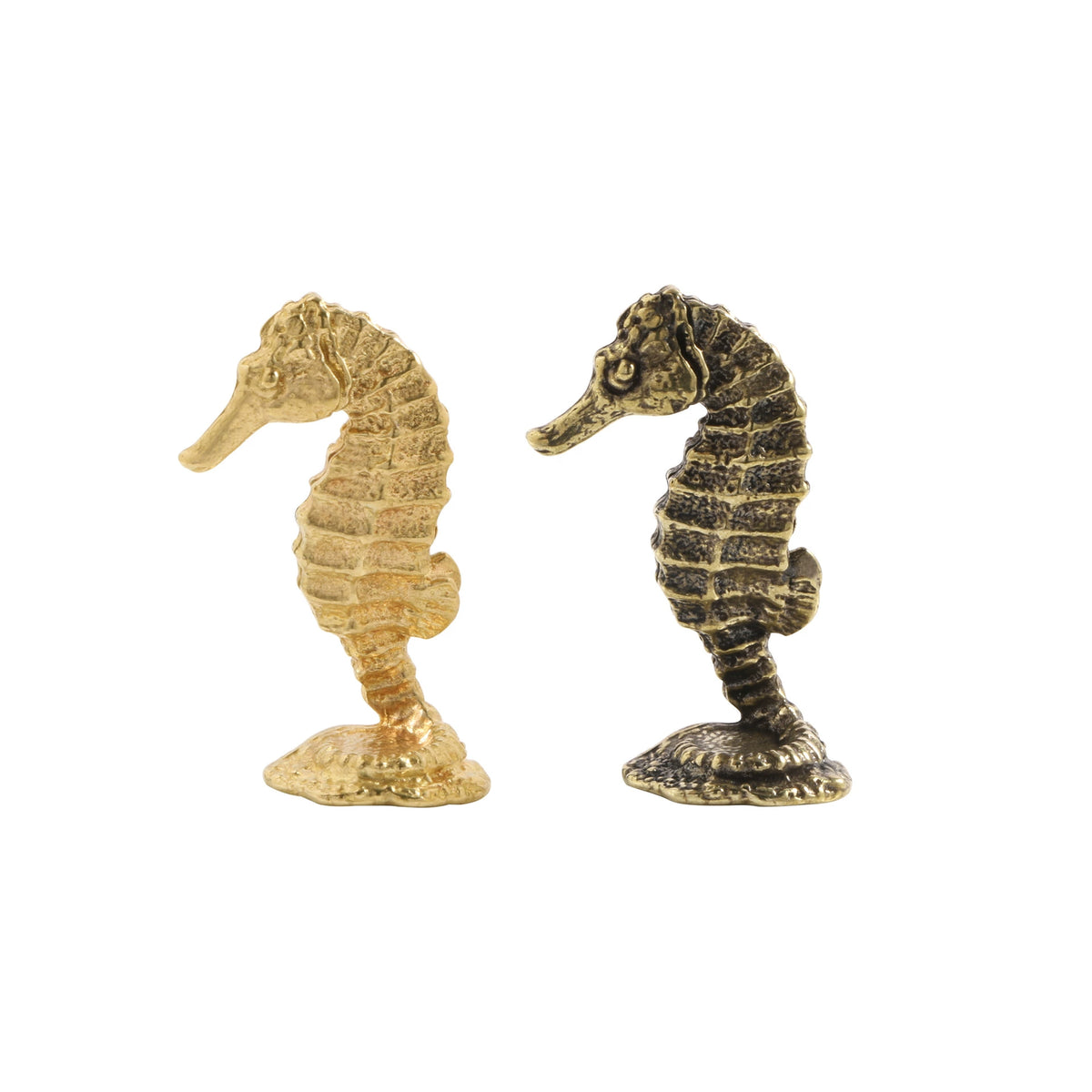Knobelle Gold-Tone Seahorse Cabinet Knob for Drawers