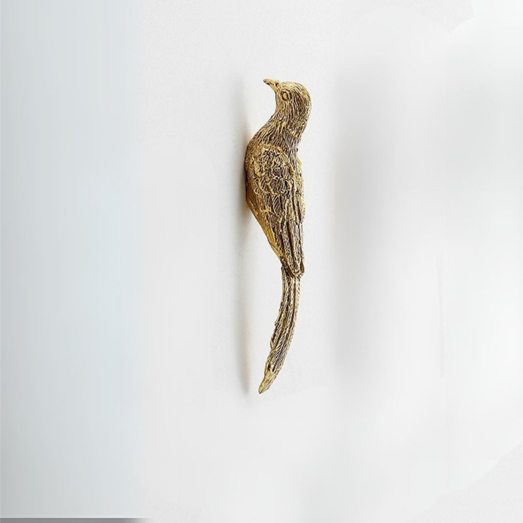 Knobelle Messing-Vogel-Schubladengriff – Vintage-Schrankgriff, von der Natur inspirierte Hardware, skurriler Wohnakzent