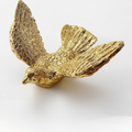 Knobelle Messing-Fliegervogel-Knopf – Goldener Schrankknopf, Vintage-Wandhaken-Akzent, Naturinspirierte Wohnkultur